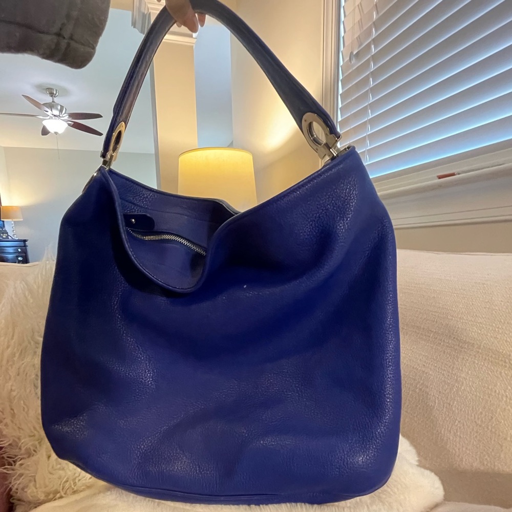 Blue Ferragamo bag